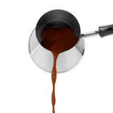 Turkish Coffee Pot Long Handle Moka Pots Cezve Stainless Steel Butter Melting Utensils European Coffeeware Kitchen Tools