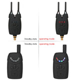Electronic Fishing Alerts Bite Alarm LED Wireless Fishing Alarm Digital Fishing Receiver Sound Alert Kits