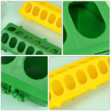 3pcs Flip Top Chicken Feeder For Pigeon Quail No Waste Food Dispenser Slot