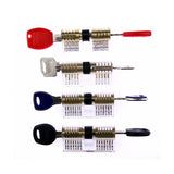 9pcs/set Transparent Lock Combination Cutaway Practice Locks For Locksmith Training Super Lock Pick Tool Set