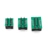 3PCS Multi-function Integrated Circuit Tester Transistor Tester Accessory Only 3 Test Base SOP16+SOP20+SOP24
