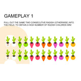 Creative Simulation Vegetable Memory Board Game Farm Carrot Pulling Board Game Early Education Toy Gift For Kids Children