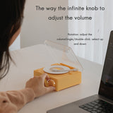 Bluetooth Speaker Wireless Music Speaker Clocks Music Box Retro TF Card MP3 Speakers With Alarm Clock Charging