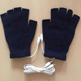 Washable 1 Pair Durable Winter Electric USB Hand Warmers Breathable Thermal Gloves Lightweight   for Home