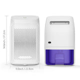 2L Electric Air Dehumidifier with removeable filter portable physical filter for home air dryer air humidifier