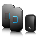 FA88 No Battery Required Wireless Doorbell 150M Remote Smart Home Self-powered Button Calling Bell US EU UK Plug 60 Chimes