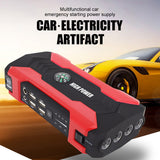 20000mAh Car Battery Jump Starter Portable Emergency 12V Car Battery Booster 15V/1A 4 USB Wireless Charging LED Flashlight