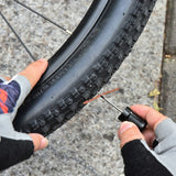 6pcs Bicycle Tire Repair Drill + Rubber Strips Portable Bike Tubeless Wheel Tyre Repair Tools