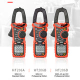 6000 Counts Auto/Manual Range Digital Clamp Meter High Precision Voltage Current Capacitance NCV Ohm Hz Tester with Flashlight
