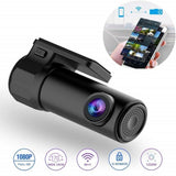 Rotatable 1080P HD Hidden WiFi Car Dash Cam Front Wireless DVR Camera G-Sensor Video Driving Recorder