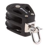 35mm Double Pulley Block Stainless Steel Boat Canoe Kayak Swivel Lifting Pulley Hanging Wire Towing Wheels - 300 kg / 661 Lbs