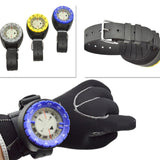 Scuba Diving Compass Depth Gauge Max 50m with Wrist Strap Waterproof
