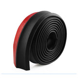 2.5M Universal Car Front Rear Side Bumper Lip Splitter Rubber Protector Body Spoiler Valance Chin Rubber Car Bumper Lip