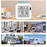 Tuya WiFi Intelligent USB Power Supplys Temperature Humidity Sensors Time Date Week Intelligent Home Office Bedroom Kitchen