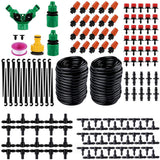 30M Garden Drip Irrigation System Saving Water Automatic Irrigation Set with 4/7 Blank Distribution Hose Beautiful Useful