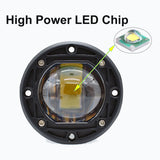 3inch Round Flush Mount Led Work Light White-Yellow-Color-in-One 8D Projector Lens 20W Driving Lamp for Off-road Cars Trucks 12V