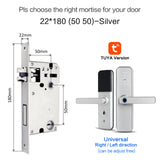 Cerradura intelige X5 Waterproof Tuya Biometric Fingerprint Security Intelligent Smart WiFi APP Password Electronic Door Lock
