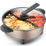Joyoung 220V 5L Hotpot Koken Machine 2 Smaak Huishoudelijke Elektrische Hot Pot Non-stick Multi Fornuis Koekenpan hot Pot