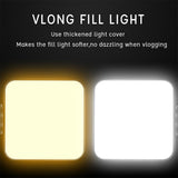 Video Live Stream Light 2500K-6500K 5W LED Lamp For Smartphone Tablet Laptop Notebook Mini Vlog Fill Light For Selfie Video