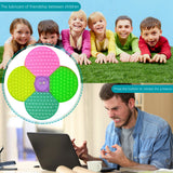 Game Fidget Toy Rainbow Push Bubble Board Fidget Sensory Toys Autism Toy Kids Sensory Educational Tool for Parent-Child Time