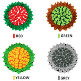 Pet Dog Snuffle Mat Puzzle Toy Slow Feeder Bowl Plush Round Pad for Small Medium Dogs Machine Washable Sniffing Training Blanket