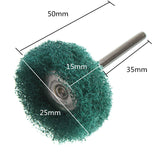 40 Piece Nylon Grinding Head With Handle Fiber Grinding Head Brushing Head Scouring Pad Machine