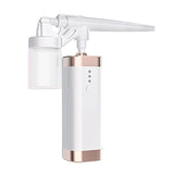 Handheld Air Compressor Airbrush Spray Air Brush Moisturizing Oxygen Injector Skin Care Spray Air Brush Set Tools,White