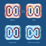 Rotating Magic Beans Fidget Toys Magic Beans Fingertip Toy Creative Stress Relief Children's Educational Toys Brain Teaser Game