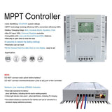 P40 40A MPPT Solarladeregler 12V/24V Batterie Max 100V 50-520W 10AWG