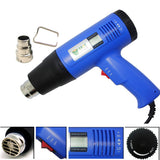 1600W AC220 Digital Electric Hot Air Gun Temperature-controlled Building Hair dryer Heat gun Soldering Tools Adjustable+ Nozzle