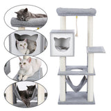 Cat Tree Play House Condo Cube Cave Platform Scratcher Post and Ball Toy  Cat Furniture