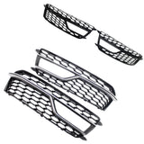 2Pcs Fog Light Lamp Cover Gloss Moulding Lightweight Accessories Replacement for Audi S5 /A5 S-Line 2013-2016 Models Bumper