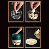 Electric Mini Food Garlic Vegetable Chopper Garlic Press Masher Machine Crusher Kitchen Chopper Meat Grinder Tools