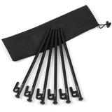 TOMSHOO 8 Inch /12 Inch Tent Pegs 6PCS Ultralight Heavy Duty Steel Tent Stakes for Outdoor Camping Canopy Awning Accessories