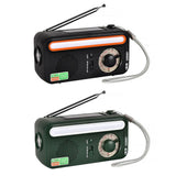 Solar Power Emergency Radio Hand Crank Dynamo Portable AM/FM Weather Radio Flashlight Reading Lamp 2000mAh Power Bank For Phone