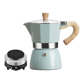 Moka Pot Hand Brewed Coffee Pot Household Italian Espresso Coffee Machine Espresso Bottom Filter Pot High Pressure Extraction