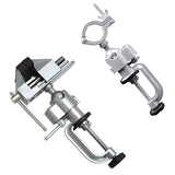 360 Degree Stand Bench Vise Clamp Rotating Table Vise Swivel Electric Drill Multifunctional Mold Table-Screw Craft Fixed-Repair