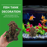 Aquarium Decoration Hideout Cave Fish Tank Accessories Fish Tank Adornment Tree Micro Landscape Adornment Resin Craft Decoration