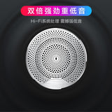 New Bluetooth speaker bass hifi small steel gun barrel Card mini round sound wireless microphone