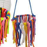 Pet Bird Parrot Toy Colorful Cotton Rope Chewing Bite Hanging Cage Swing Climb Chew Toys For Small Medium Parrot