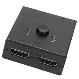 HD Multimedia Interface Switcher 4K 60Hz 1 in 2 Out / 2 in 1 Out 2 Port Display Splitter Fit for PS4 for PC for iOS TV
