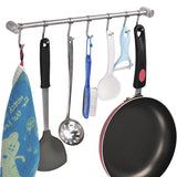 Wall-mounted Coat Hook Kitchen Bathroom Removable Practical Stainless Steel Hook Row Hook Clothes Towel Rack Wall Hook Pendant
