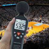 Sound Meter 30dB-130dB Compact with High Accuracy Measuring Professional Sound Level Meter with Backlit Display and Noise Detect