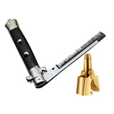 1Pcs Foldable Combs Hair Trimmer Comb Brush &amp; 1Set Stainless Steel Ear Nose Trimmer Razor