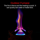 2700W Outdoor Camping Powerful Furnace Carbon Steel Stoves Portable Picnic Barbecue Stoves Handheld Cooking Furnace