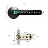 WAFU WF-016 Fingerprint Electronic Door Lock Smart Bluetooth Password Handle Lock APP Unlock Keyless Entry Support iOS/Android