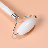Natural White Jade Crystal Roller Stone Massage Body Eye Anti-Wrinkle Ascending Facial Skin Reduce Cellulite Health Care Tool