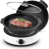 Split Electric Hot Pot, Non-Stick Electric Skillet,4L Large Capacity Cooking Pot,with Stepless Knob for Temperature Control