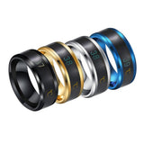 Smart Temperature Ring Fashion Stainless Steel Intelligent Temperature Sensor Rings Thermometer Finger Digital Temperature Meter