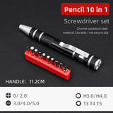 10 In 1 Multi-function Screwdriver Bit Set, Slotted Cross, Hexagon Socket, Disassemble Screw Sets, Household Repair Hand Tools